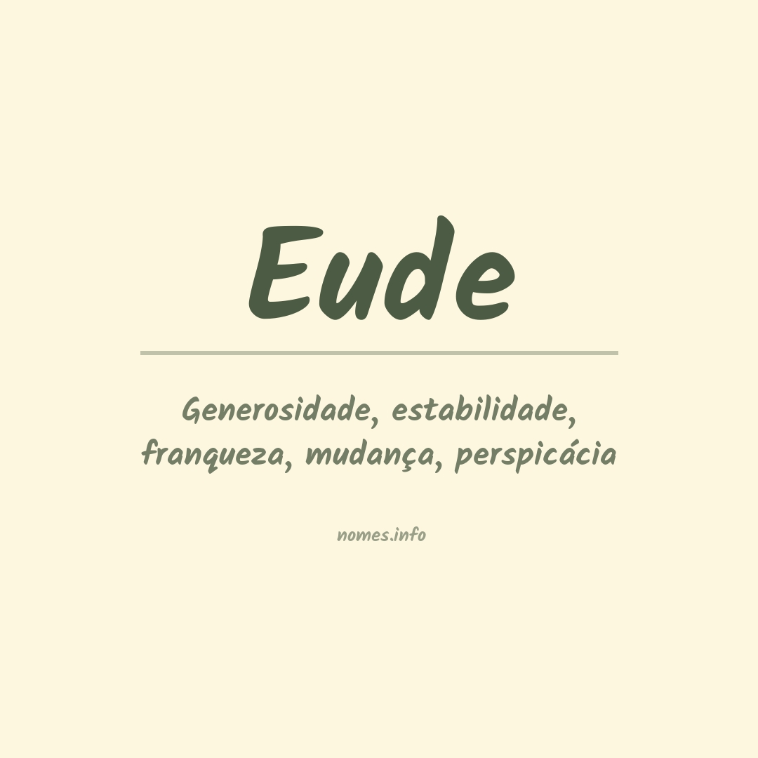Significado do nome Eude