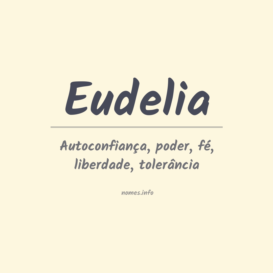 Significado do nome Eudelia