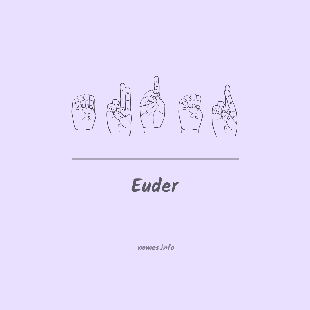 Euder em Libras