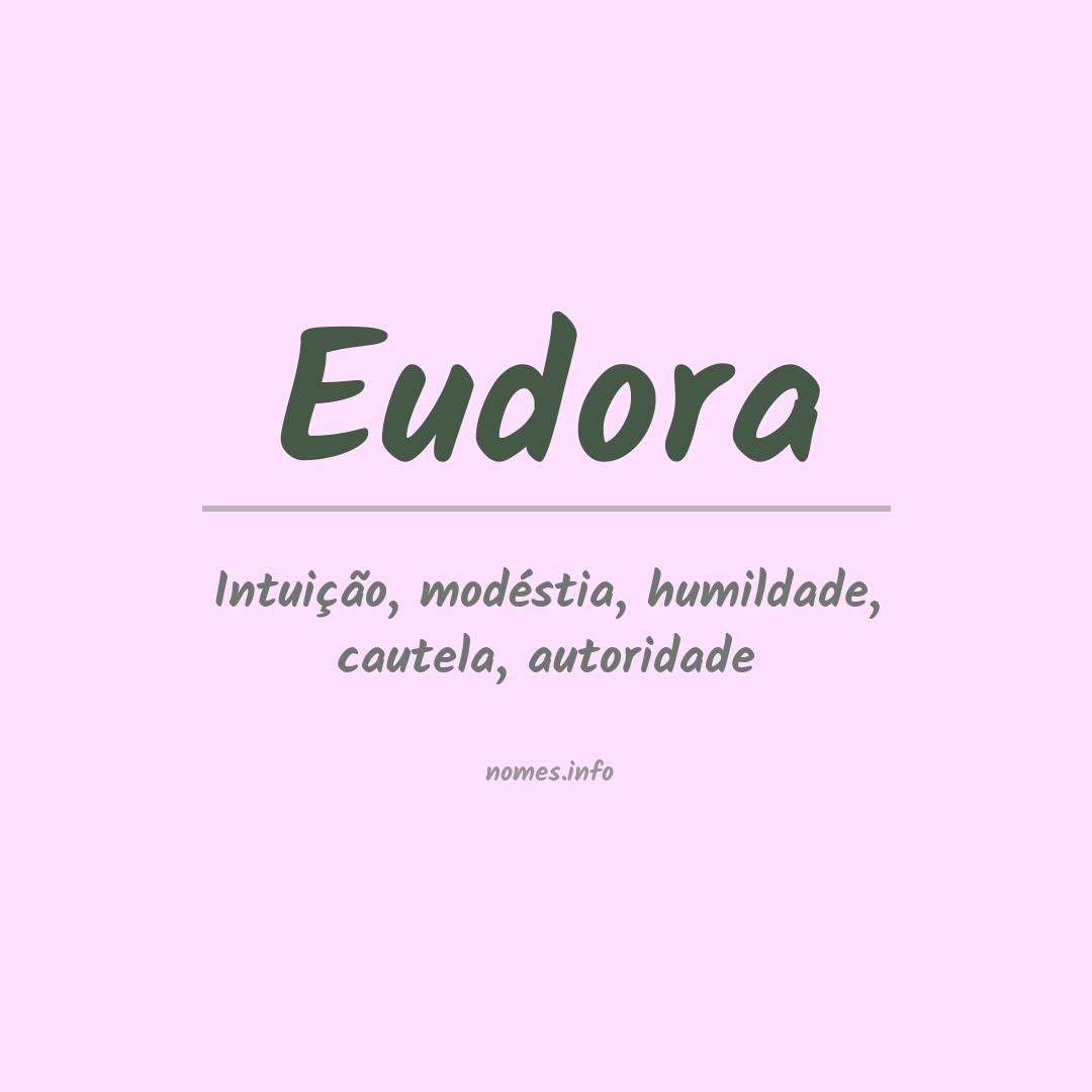 Significado do nome Eudora