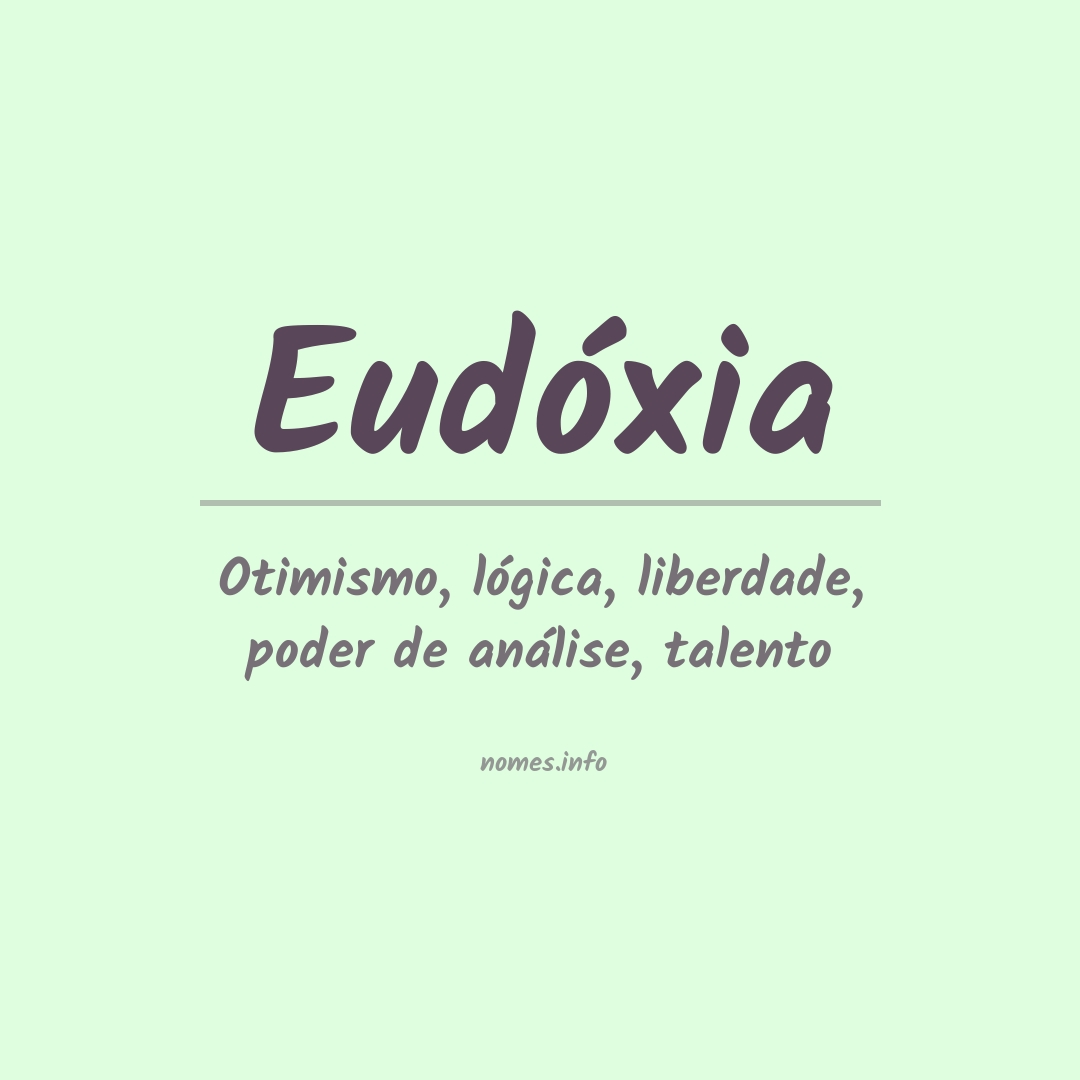 Significado do nome Eudóxia