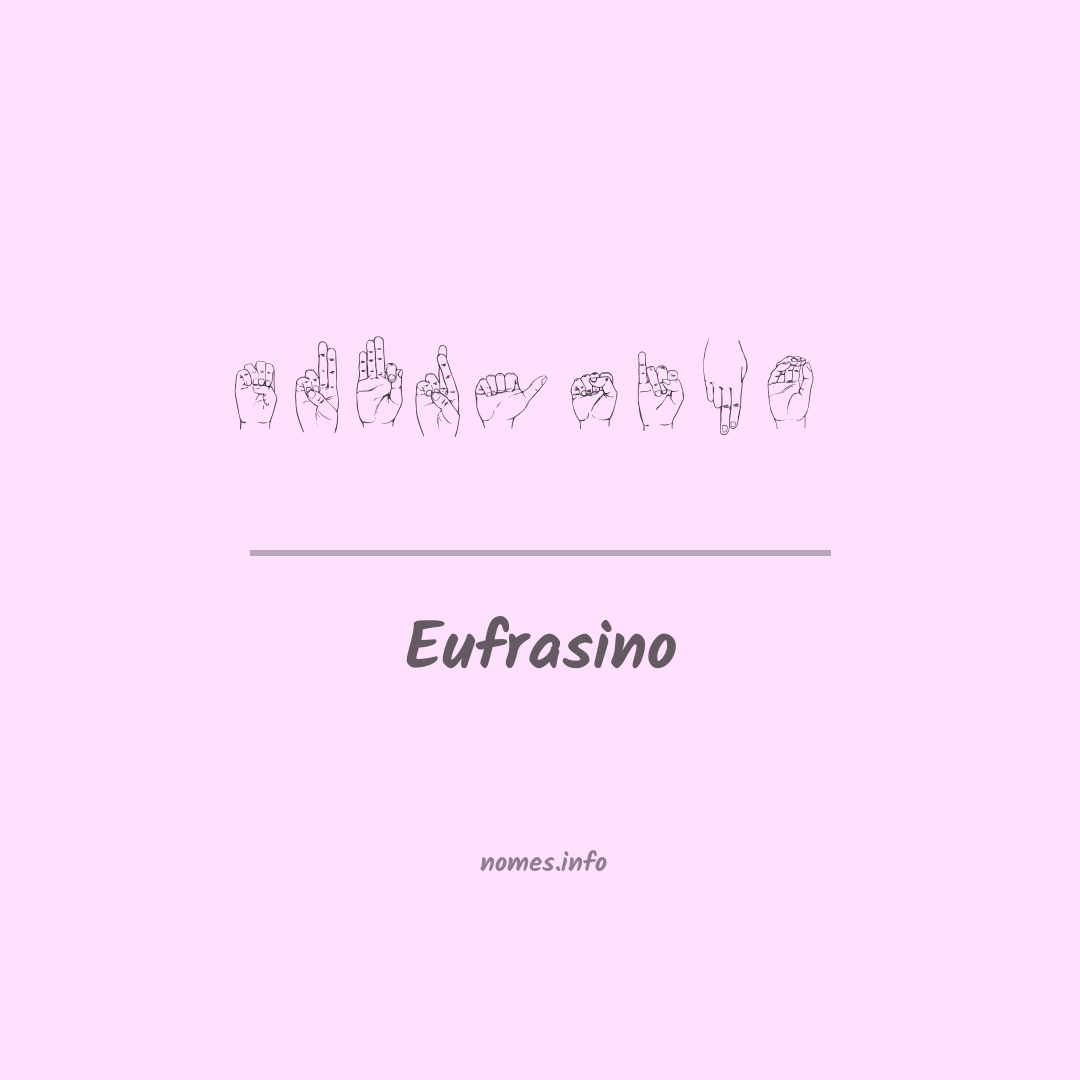 Eufrasino em Libras