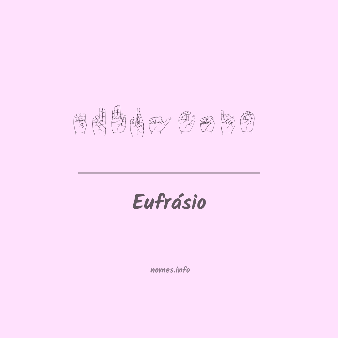 Eufrásio em Libras
