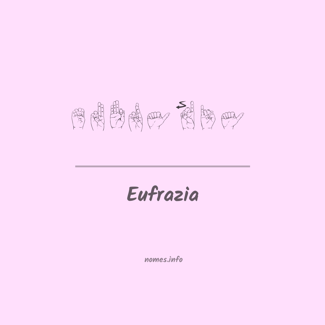 Eufrazia em Libras