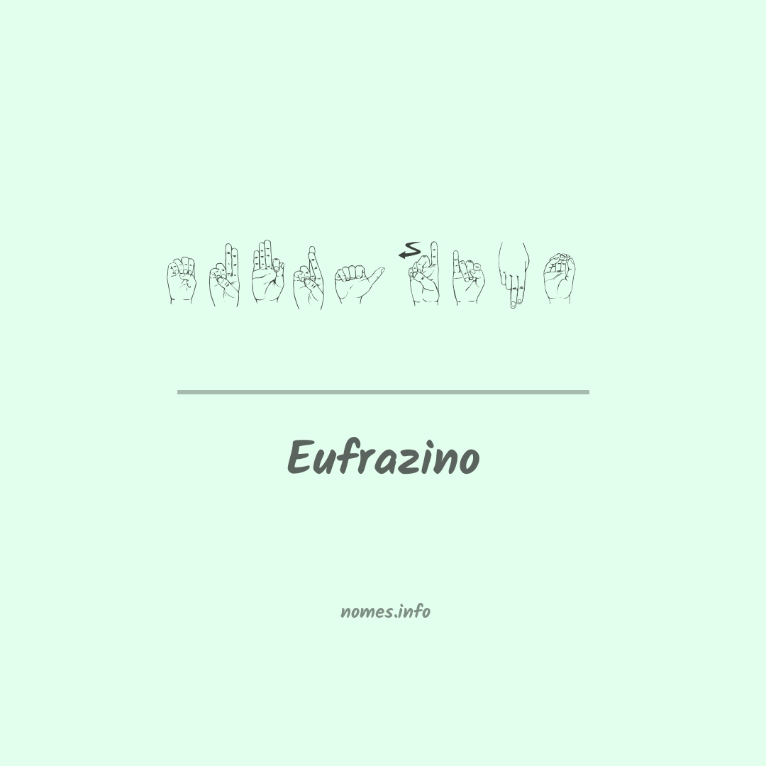 Eufrazino em Libras