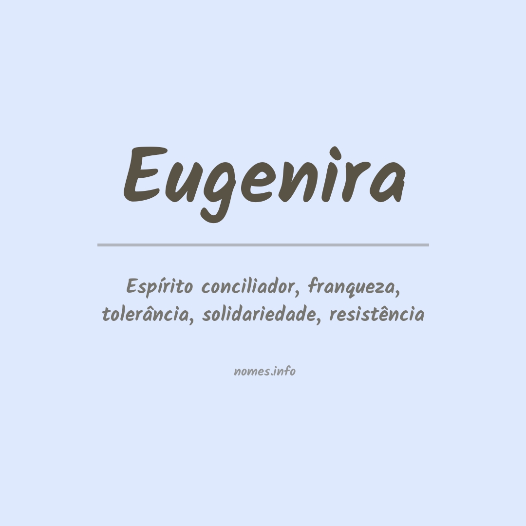 Significado do nome Eugenira