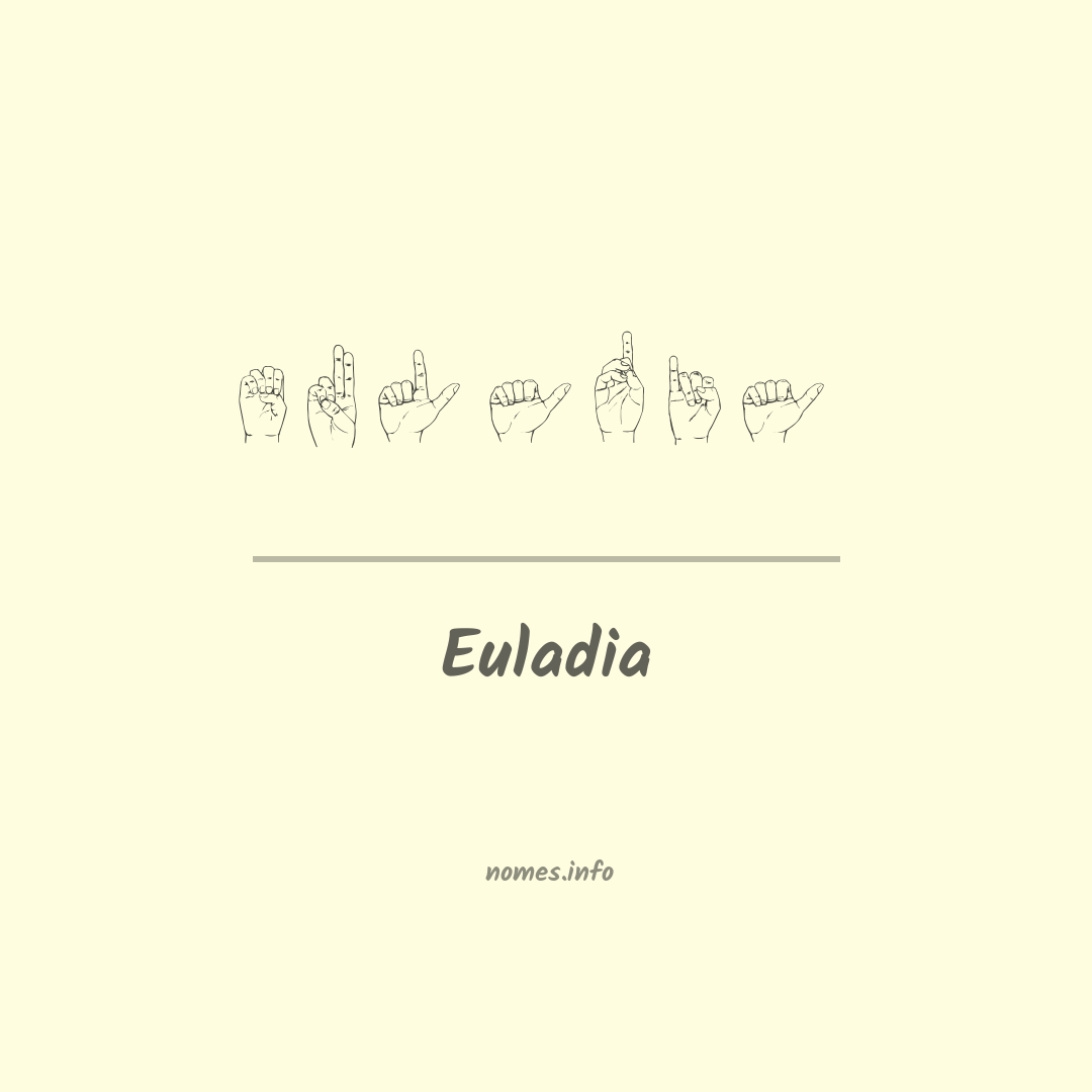 Euladia em Libras
