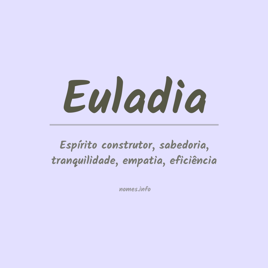 Significado do nome Euladia