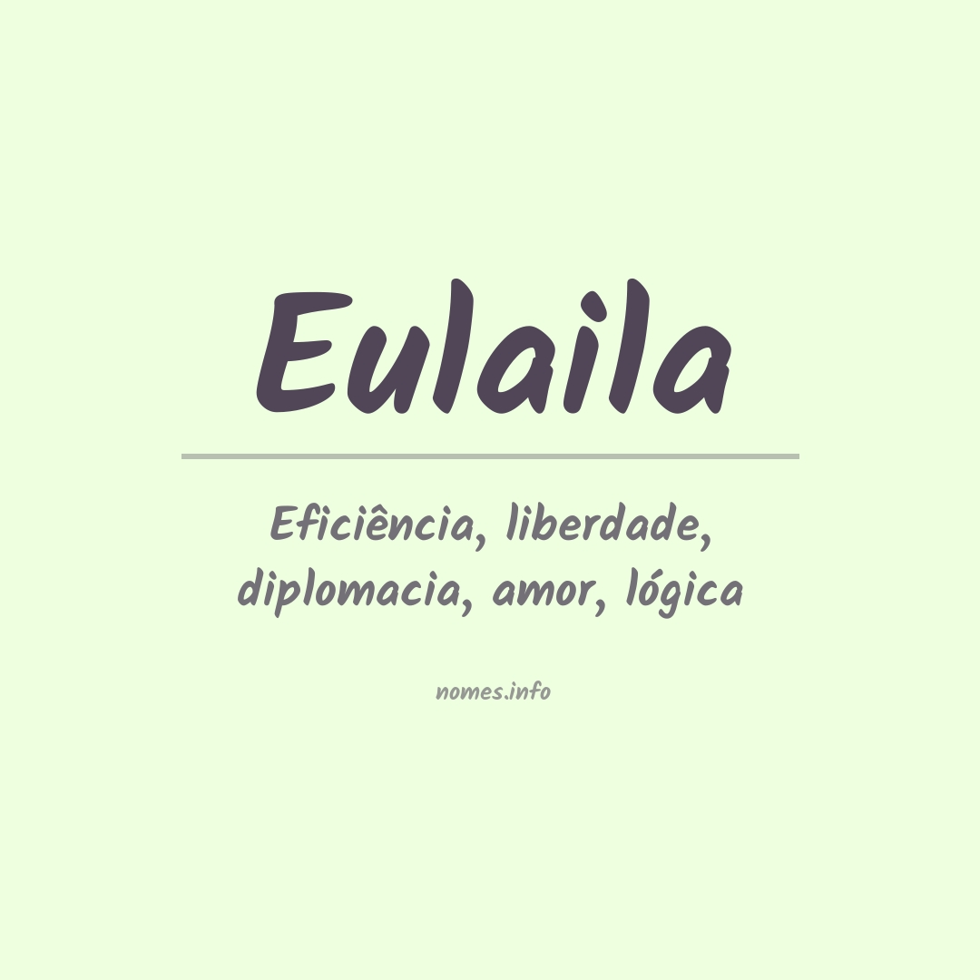 Significado do nome Eulaila