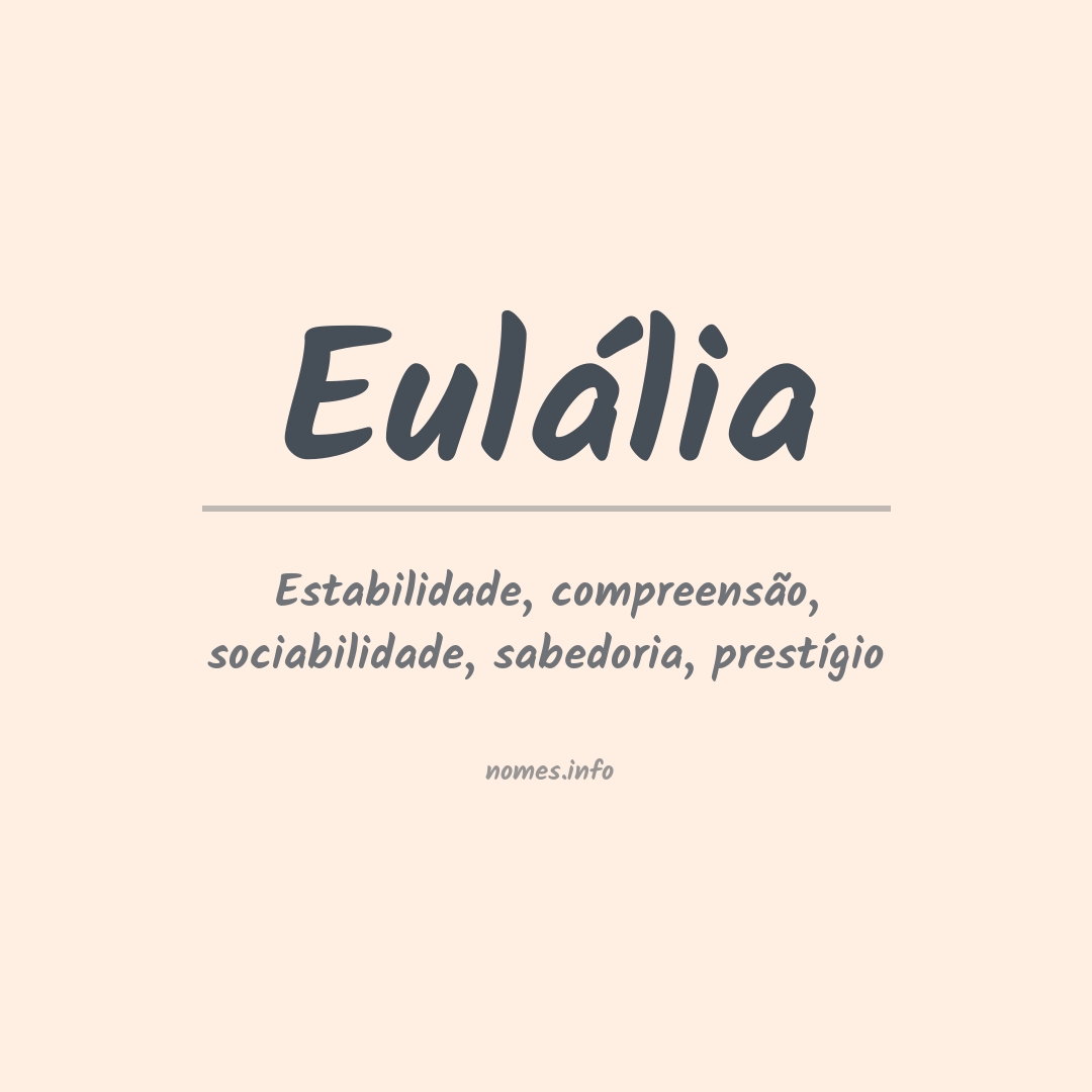 Significado do nome Eulália