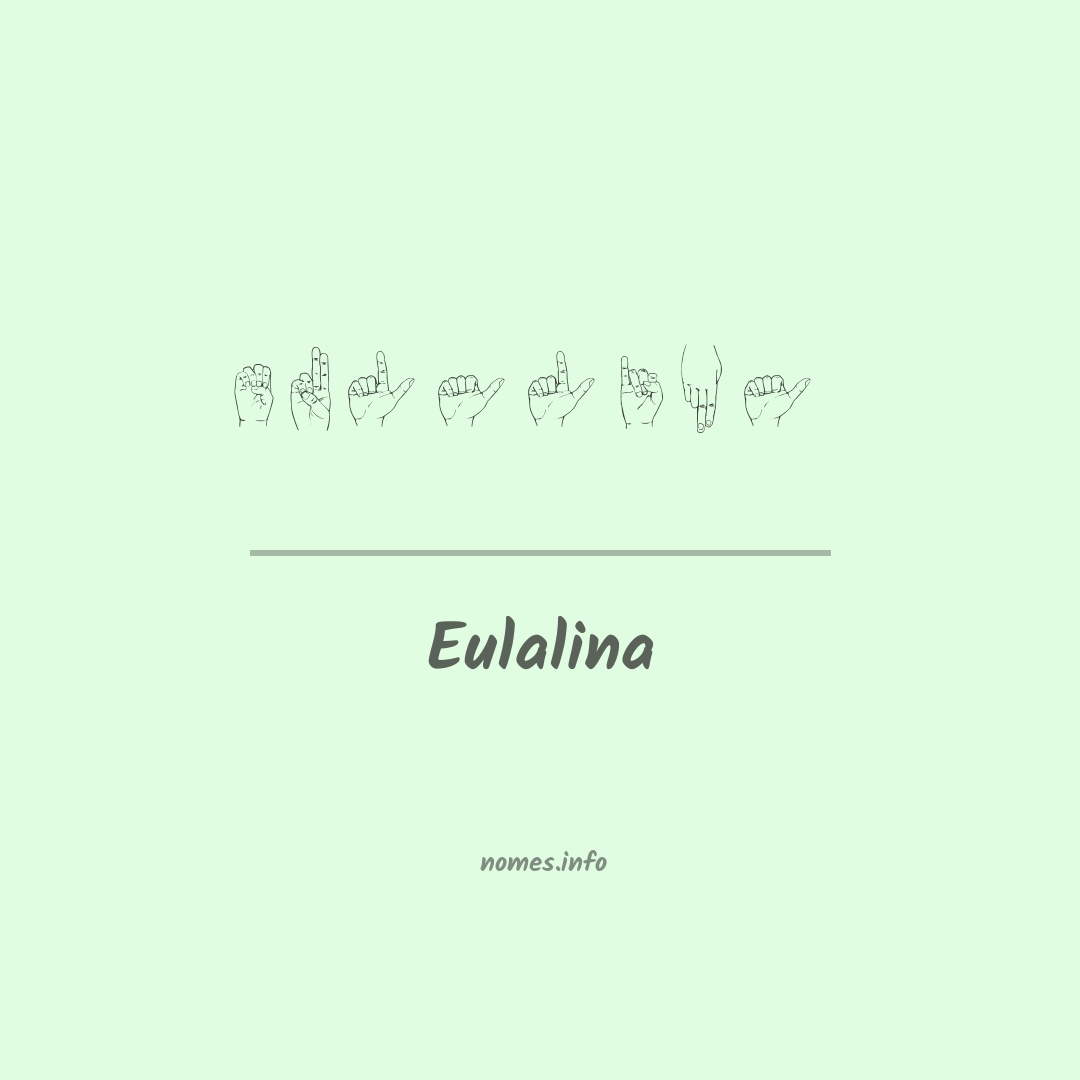 Eulalina em Libras