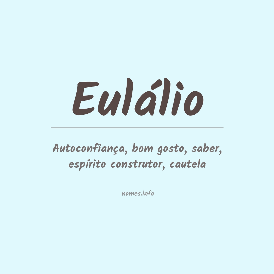Significado do nome Eulálio