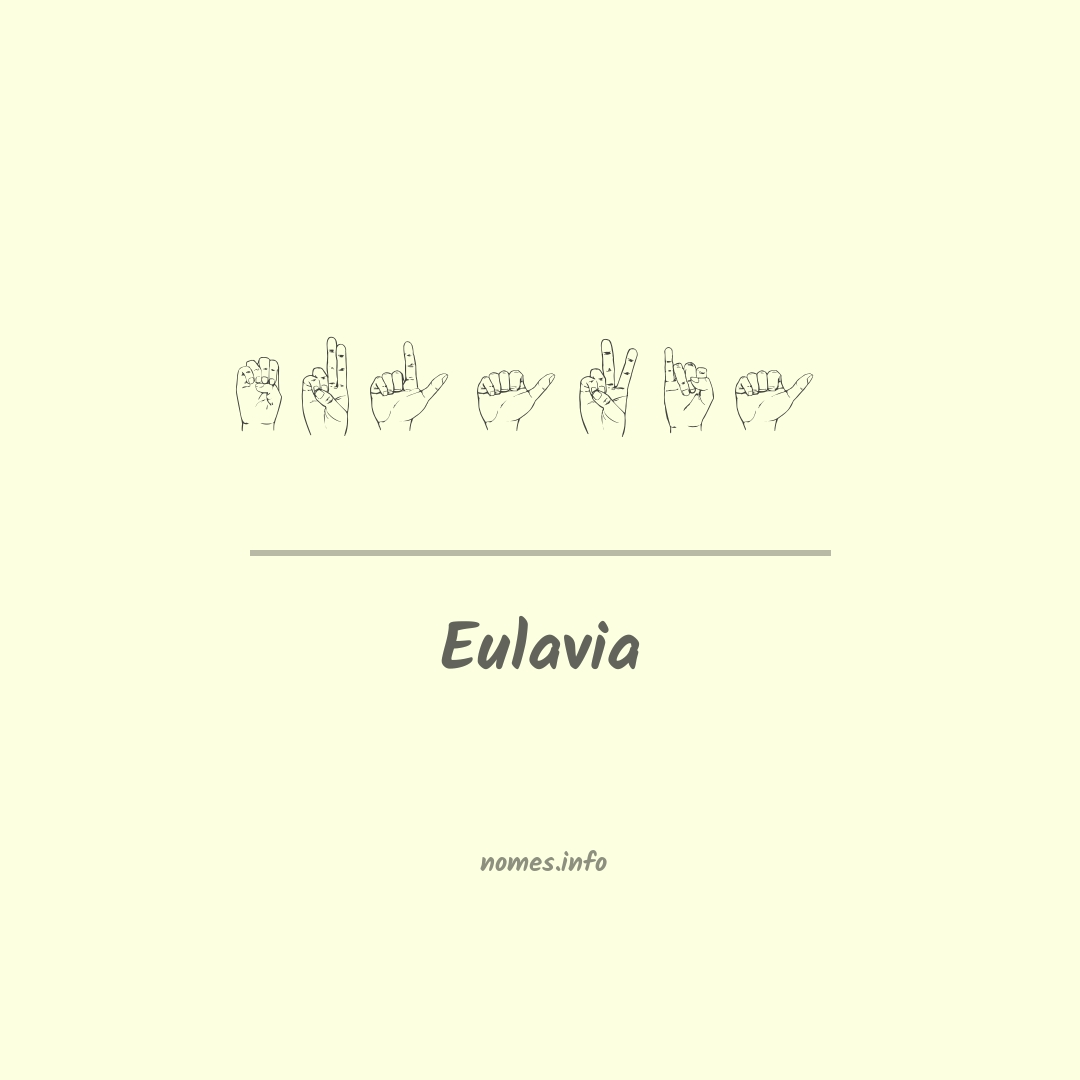 Eulavia em Libras