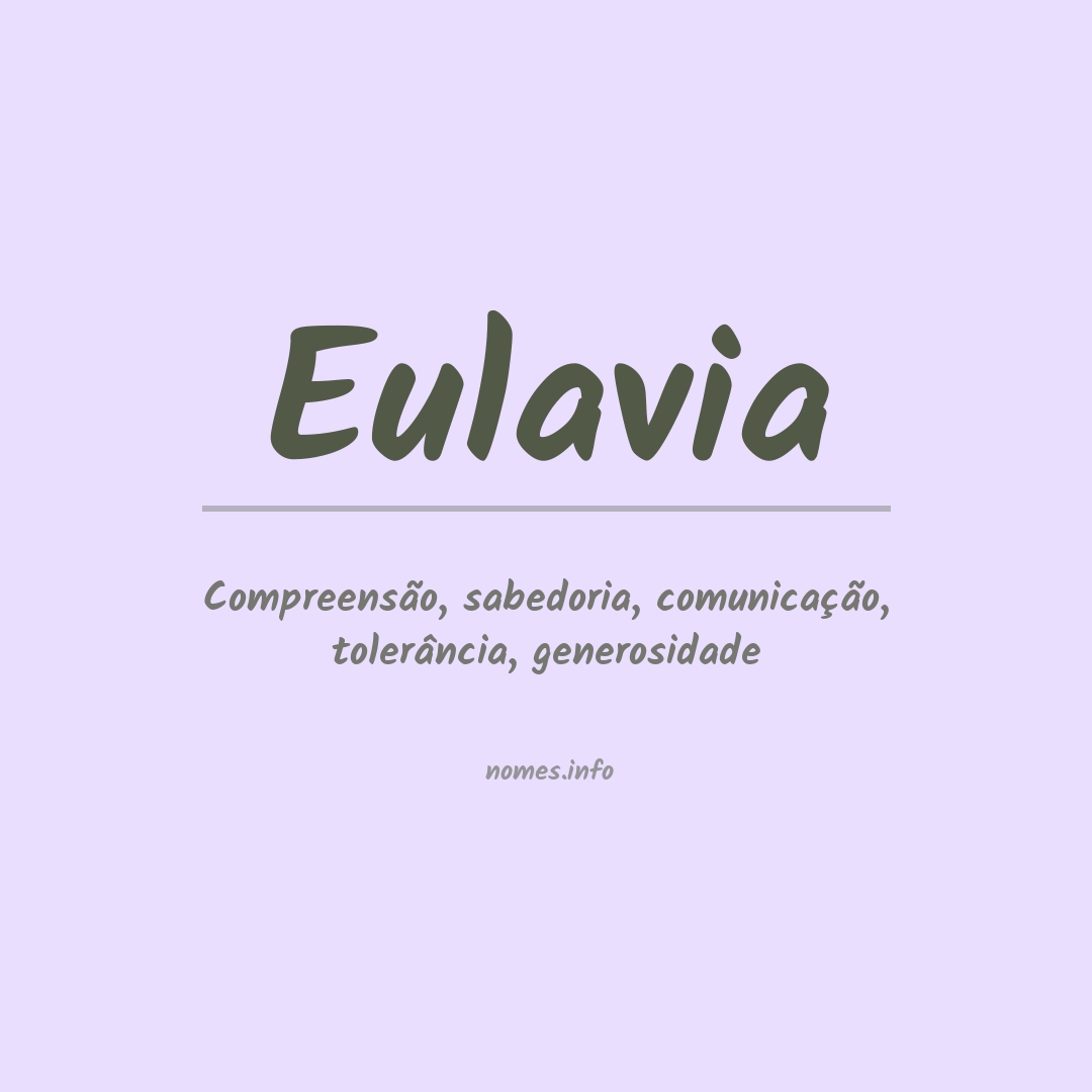 Significado do nome Eulavia