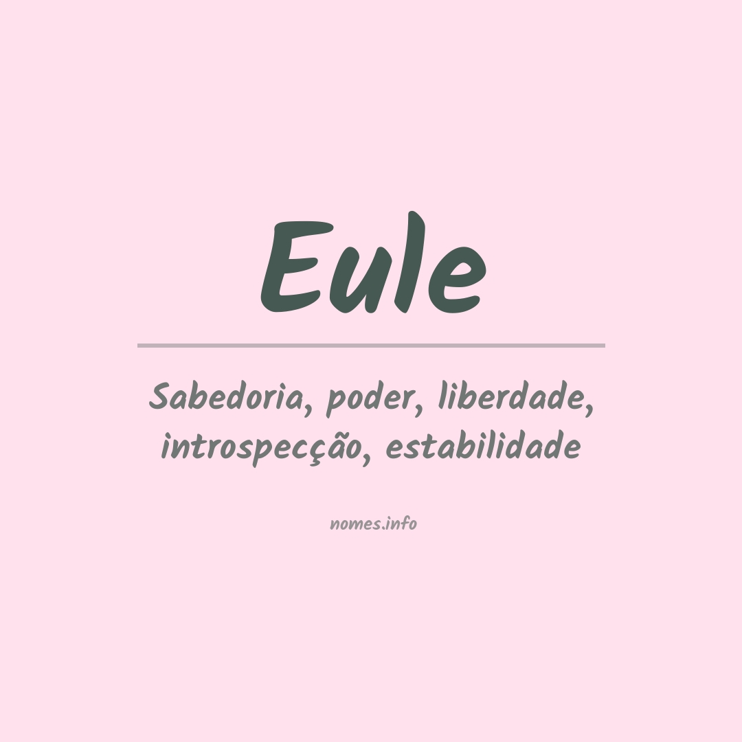 Significado do nome Eule