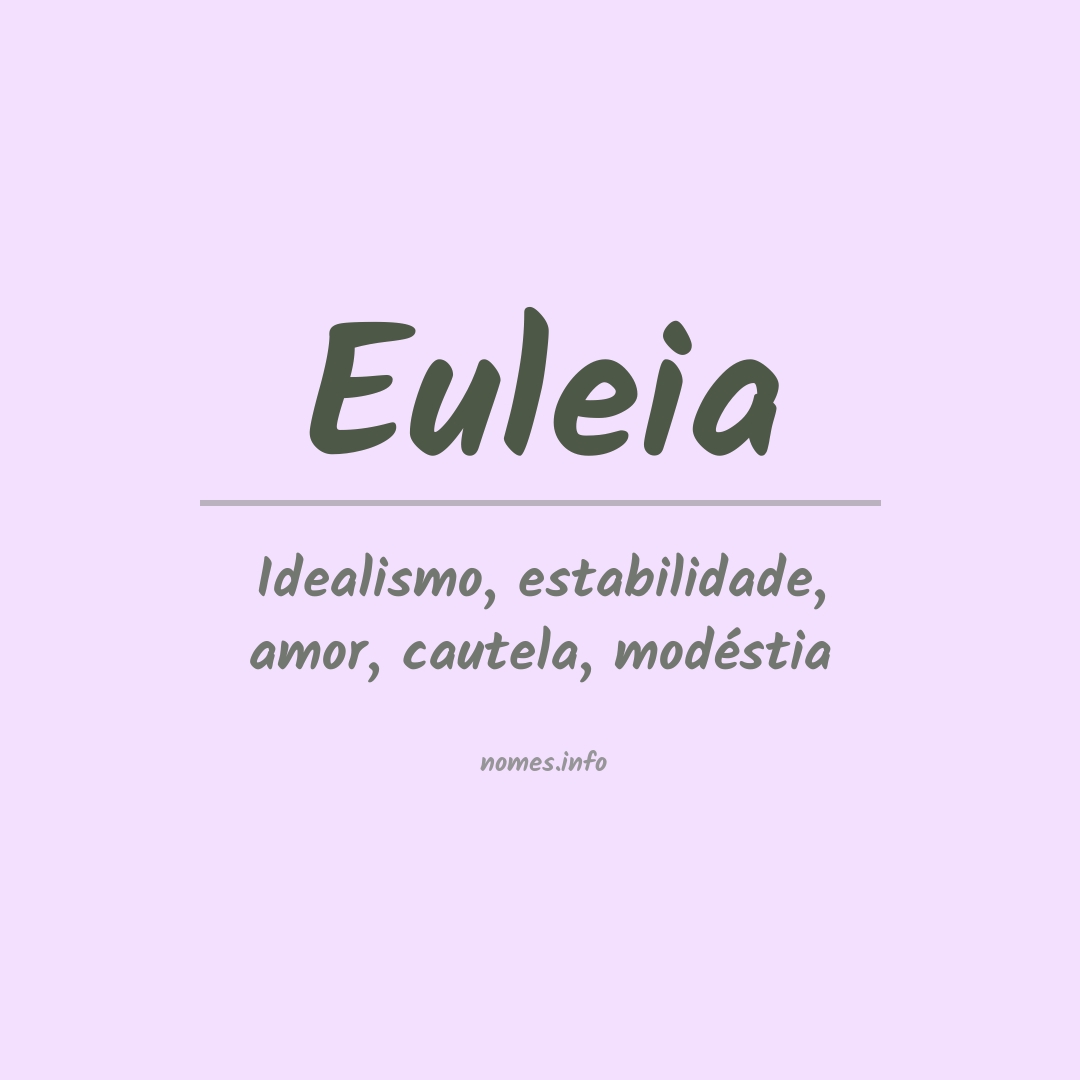 Significado do nome Euleia
