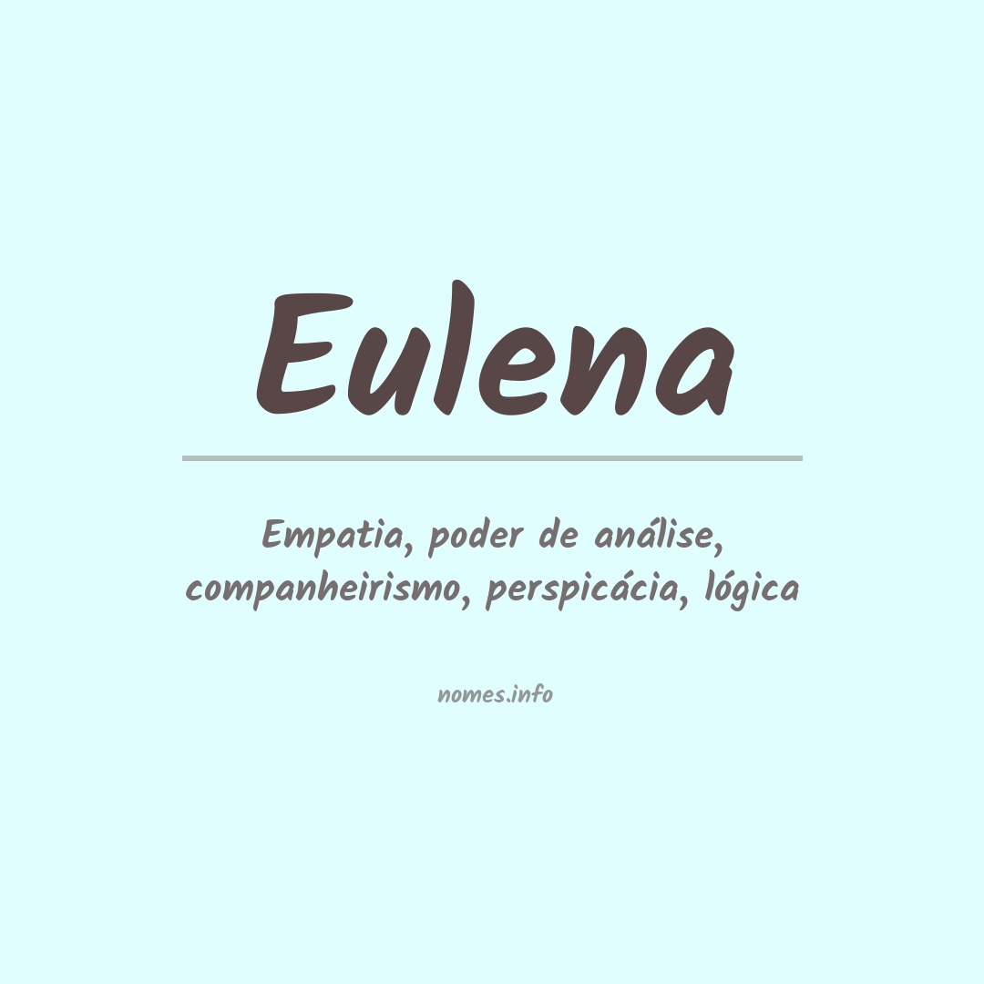 Significado do nome Eulena
