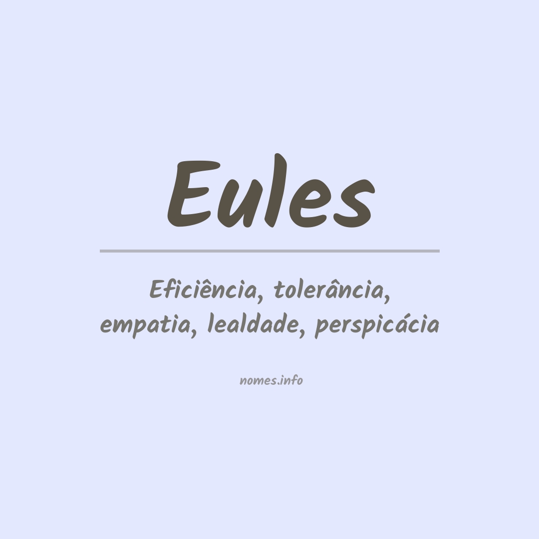 Significado do nome Eules