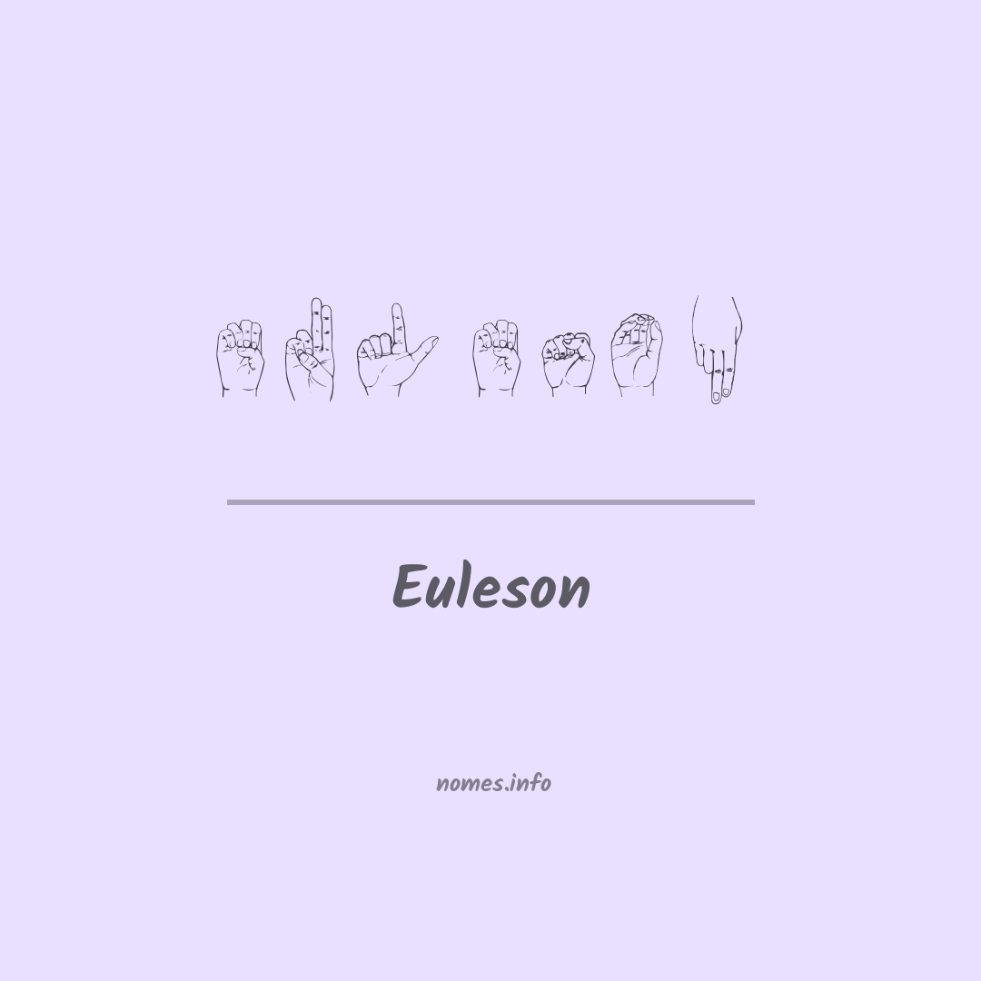 Euleson em Libras