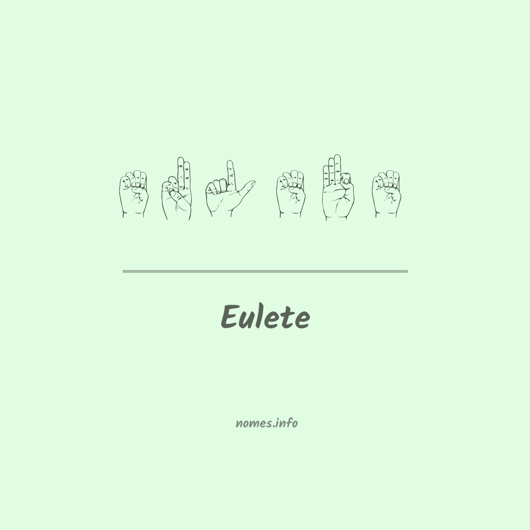 Eulete em Libras