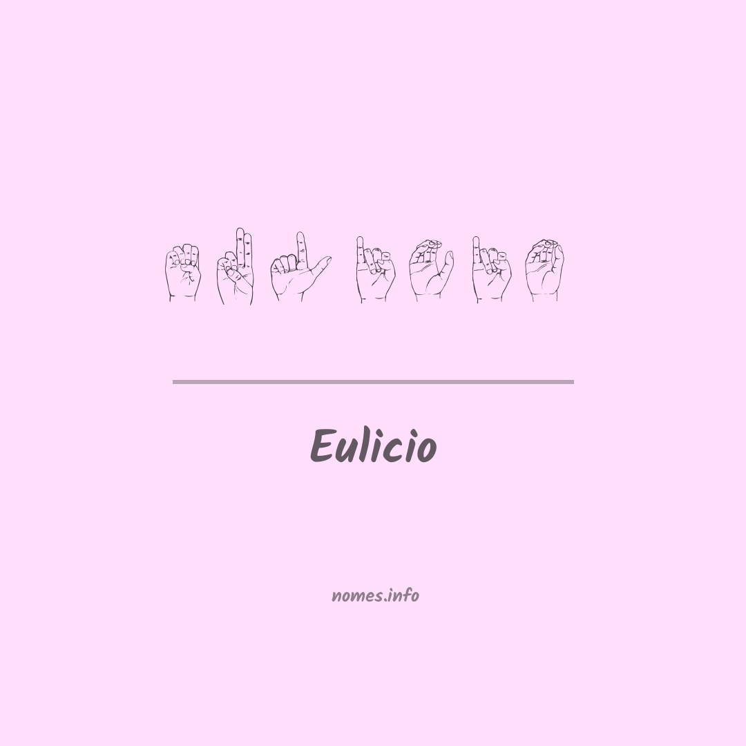 Eulicio em Libras