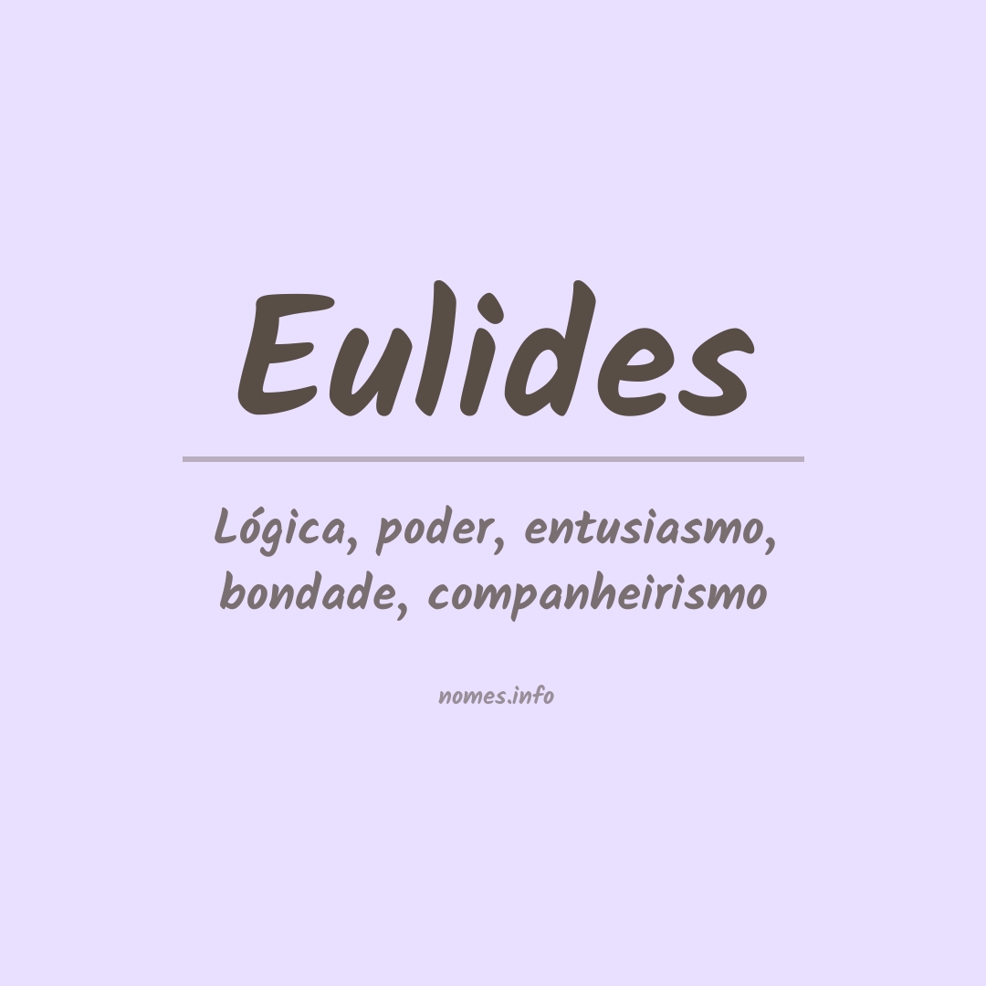 Significado do nome Eulides