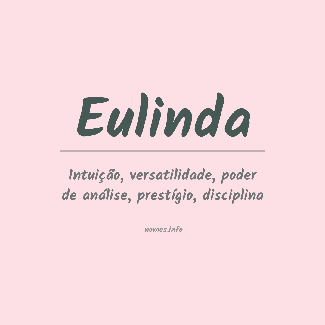 Significado do nome Eulinda
