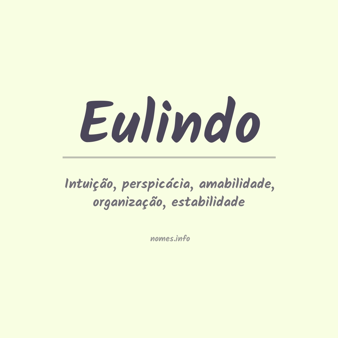 Significado do nome Eulindo