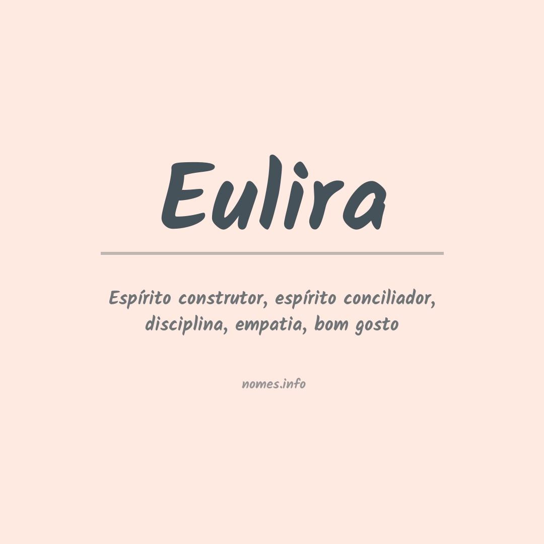 Significado do nome Eulira