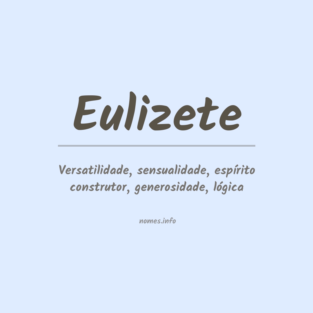 Significado do nome Eulizete