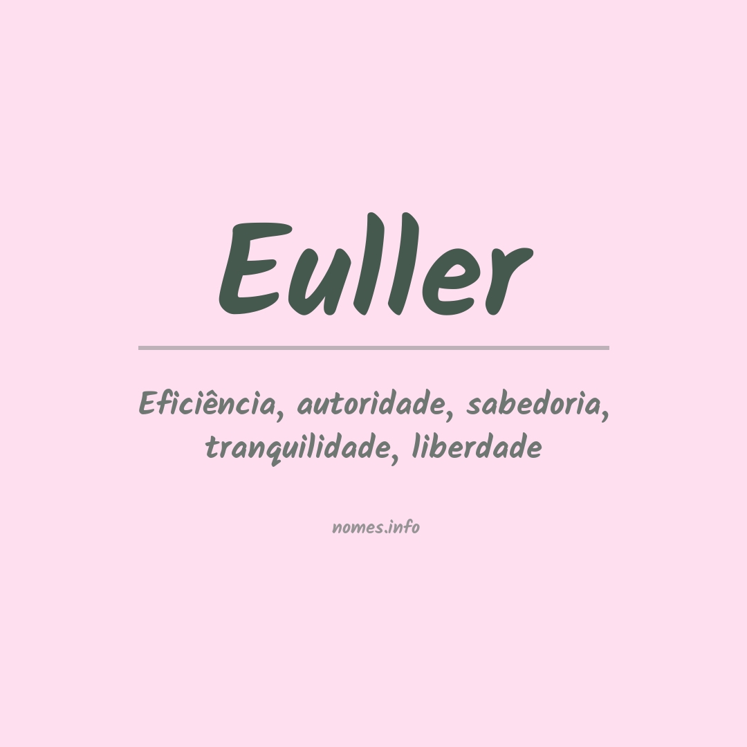 Significado do nome Euller
