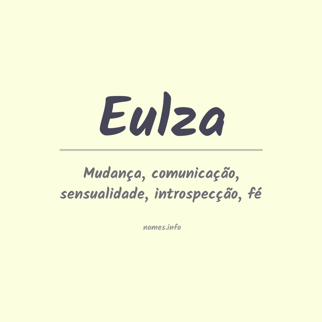 Significado do nome Eulza
