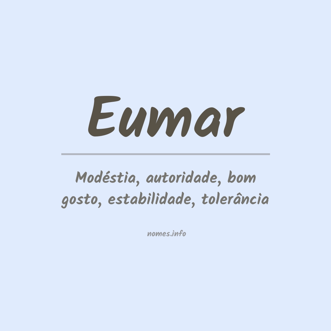 Significado do nome Eumar