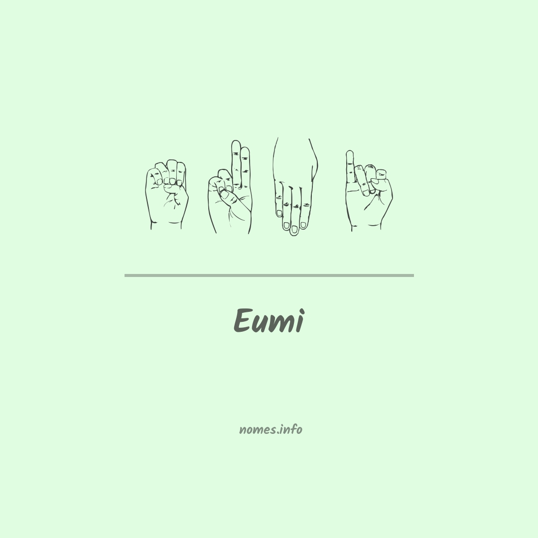 Eumi em Libras