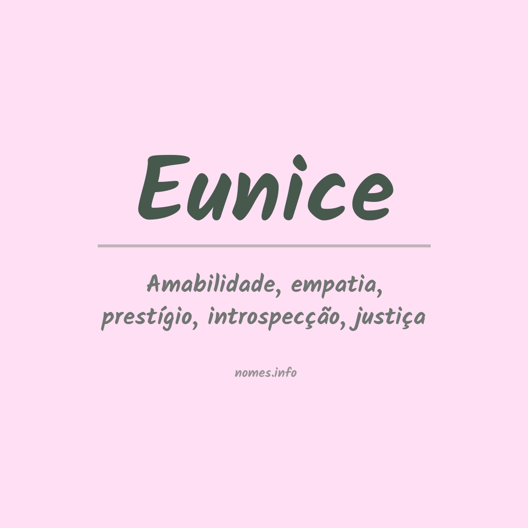 Significado do nome Eunice