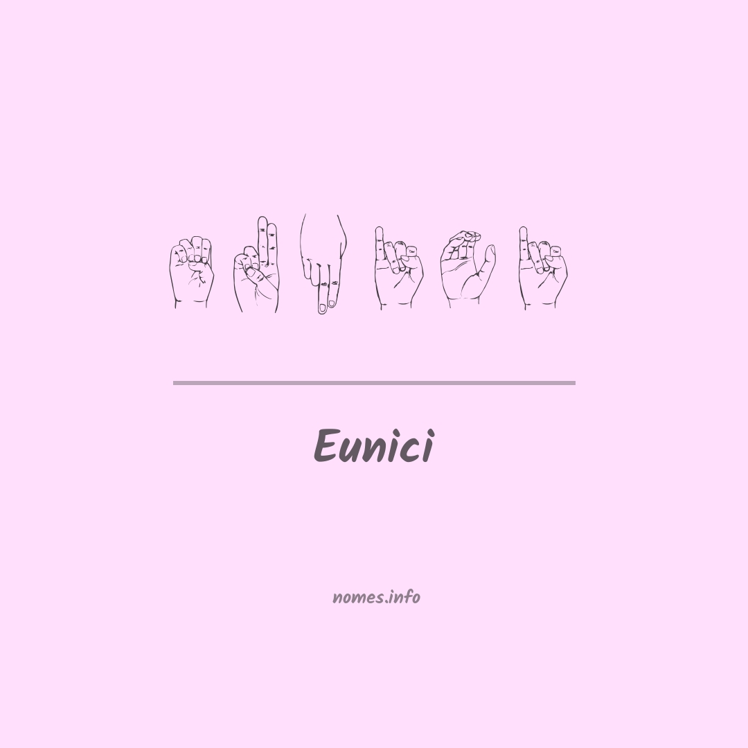 Eunici em Libras