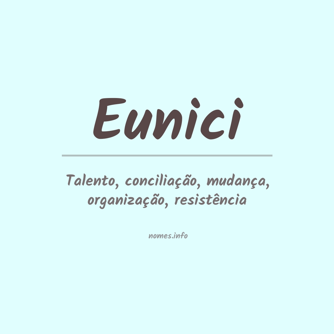 Significado do nome Eunici
