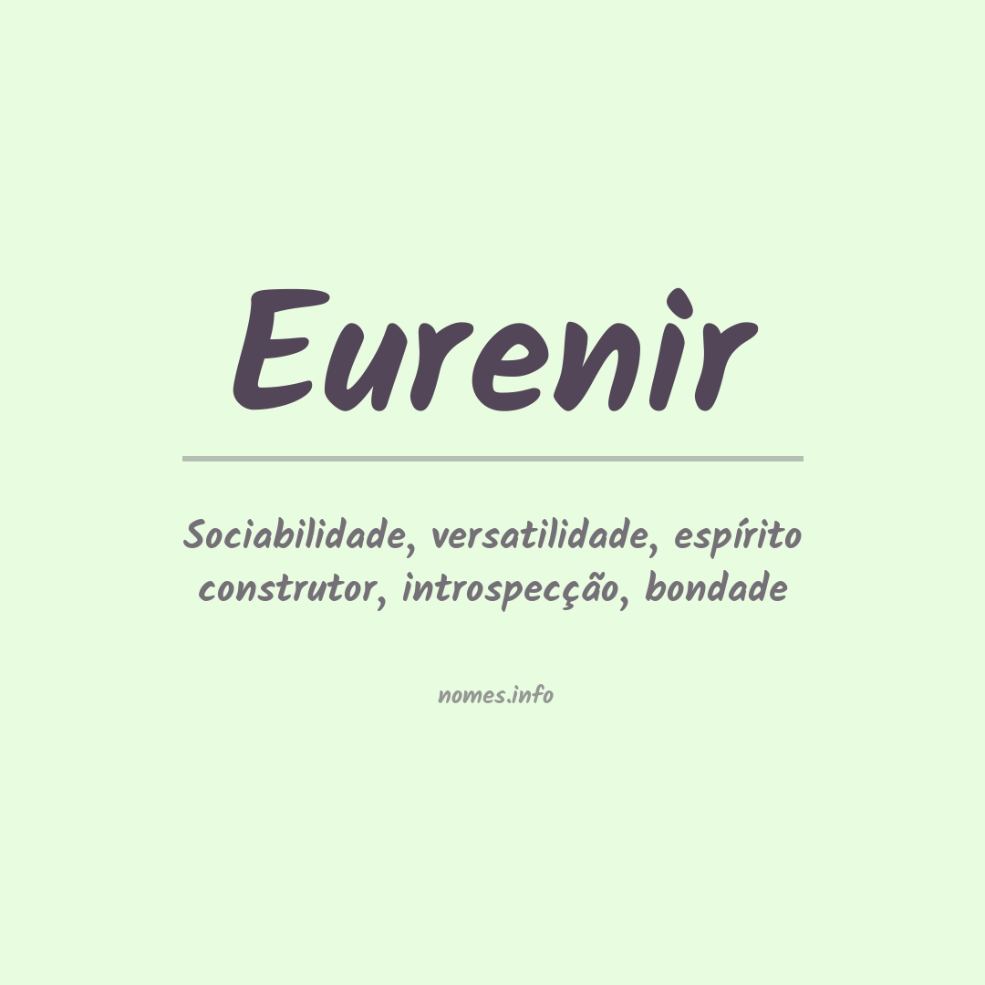 Significado do nome Eurenir