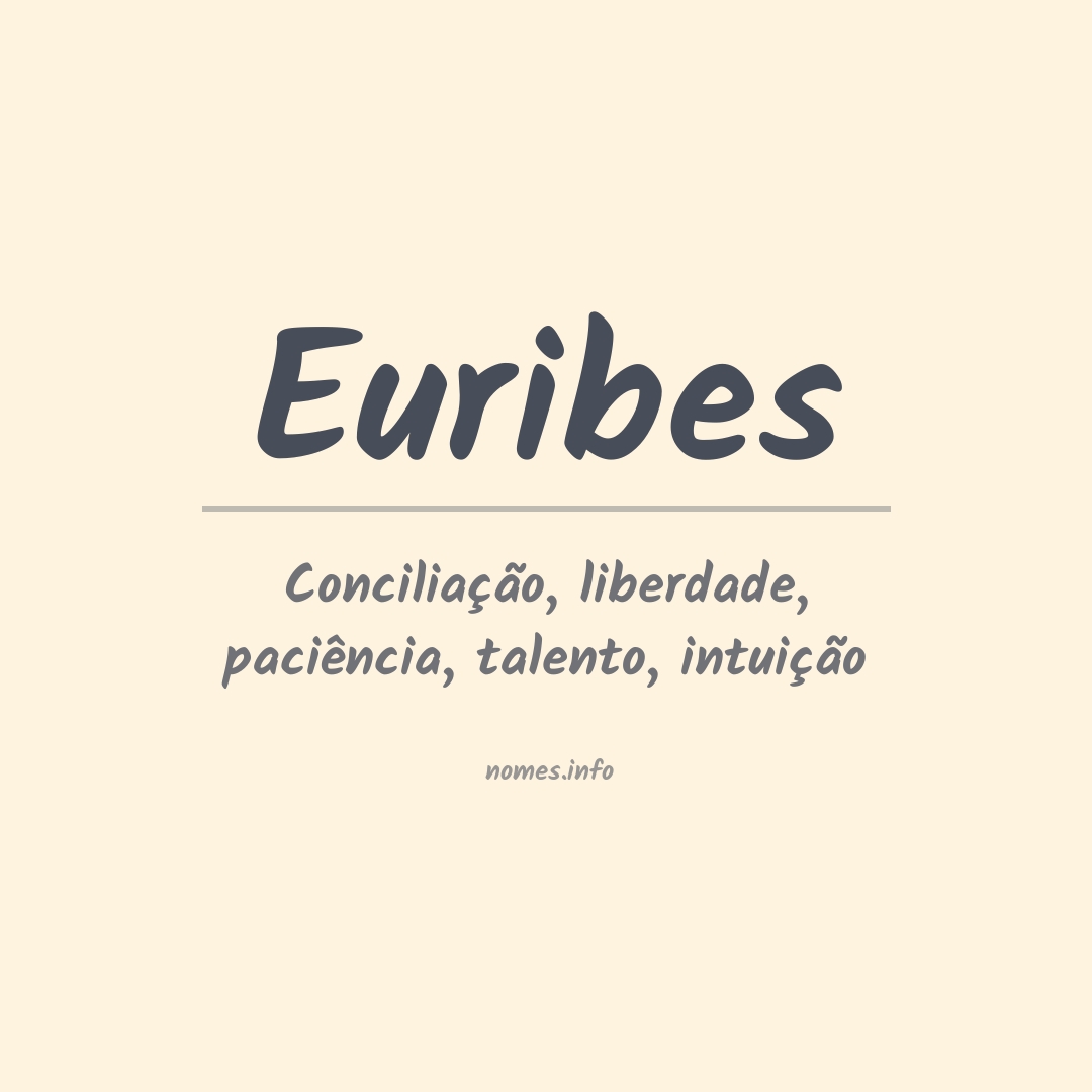Significado do nome Euribes
