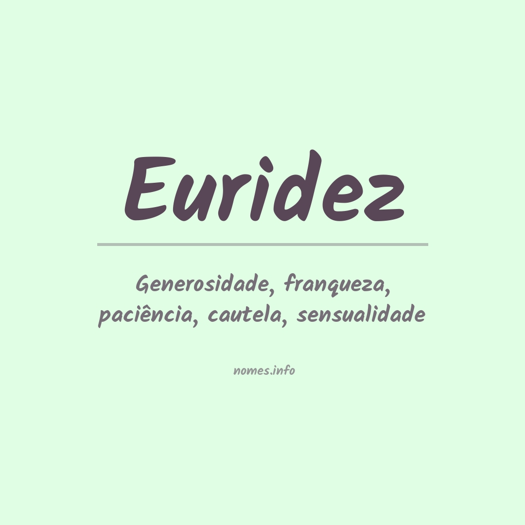 Significado do nome Euridez