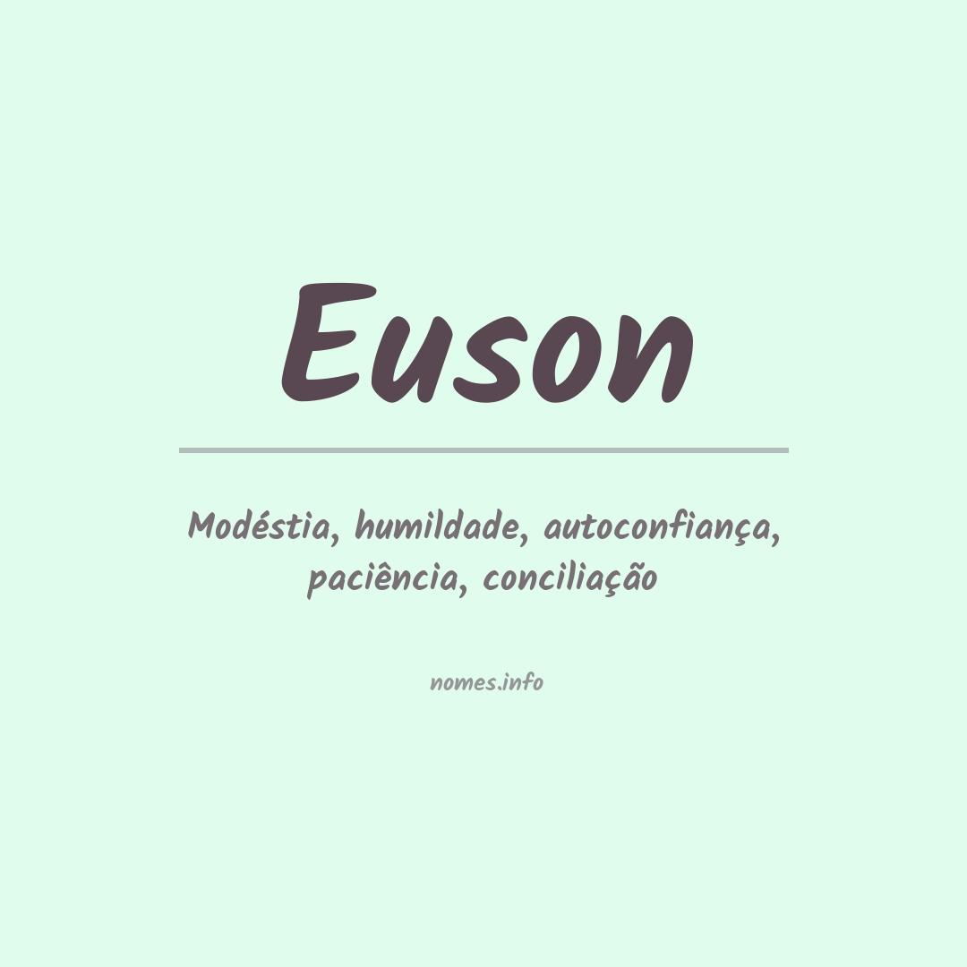Significado do nome Euson