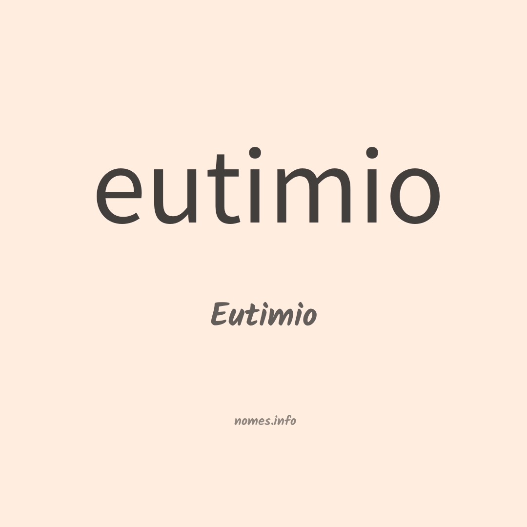 Eutimio em chinês