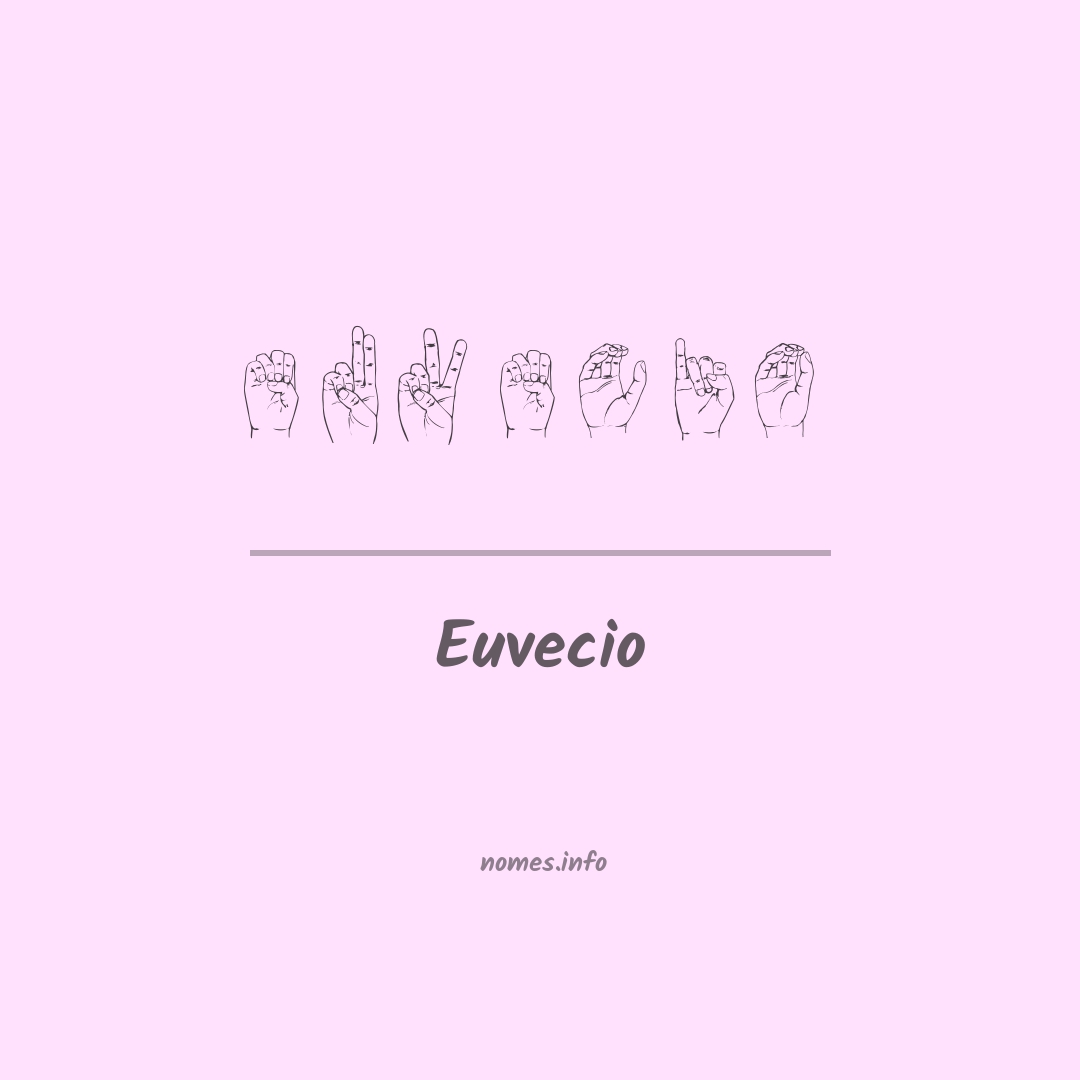Euvecio em Libras
