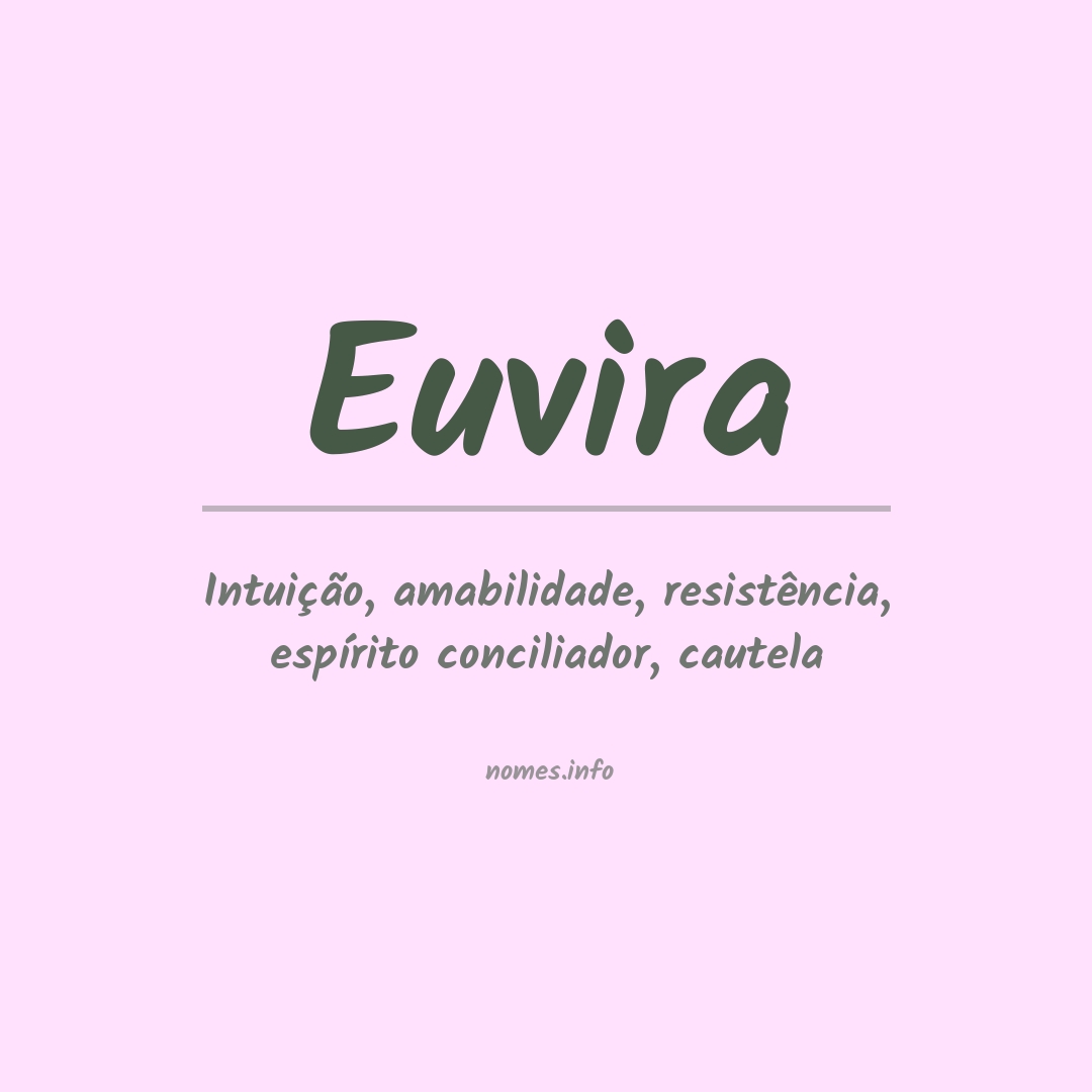 Significado do nome Euvira