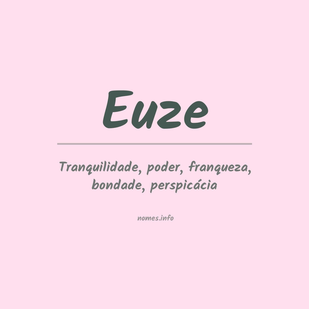 Significado do nome Euze