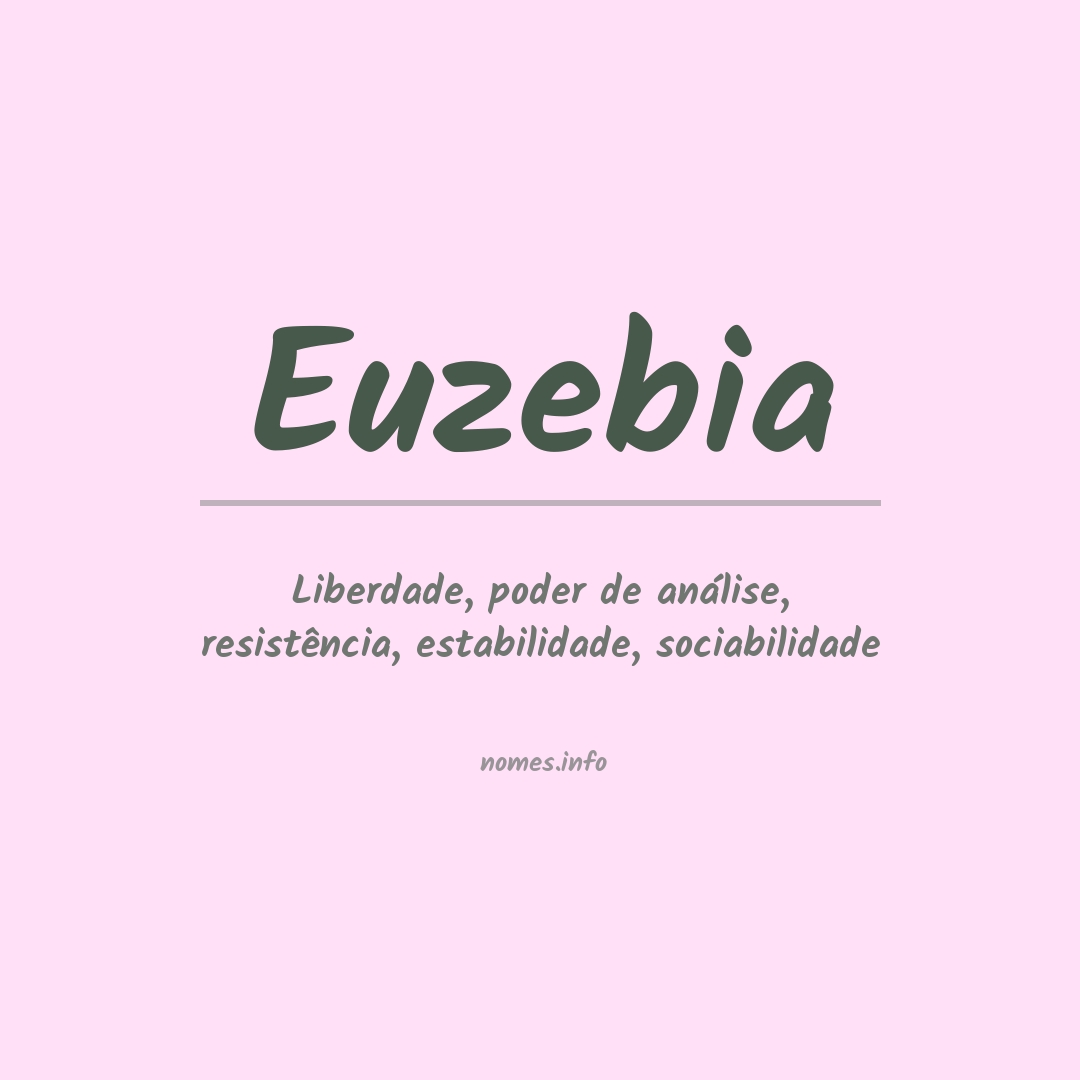 Significado do nome Euzebia