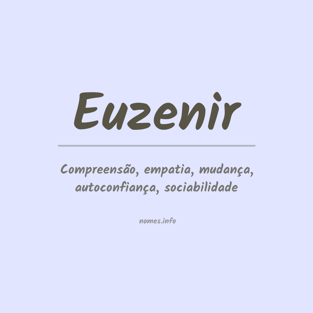 Significado do nome Euzenir