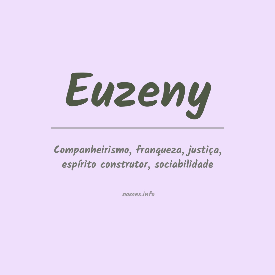 Significado do nome Euzeny