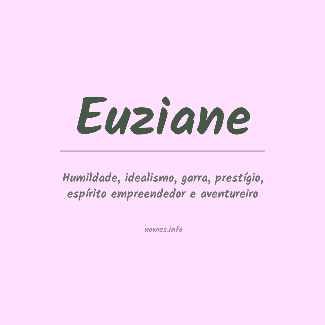 Significado do nome Euziane