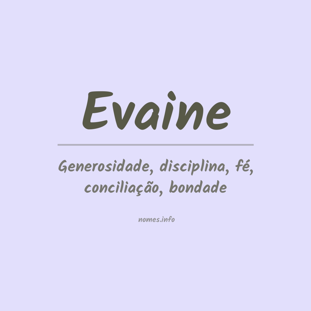 Significado do nome Evaine